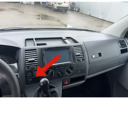 Volkswagen Transporter - Caravelle T5 Seat heating switch 7E0963563