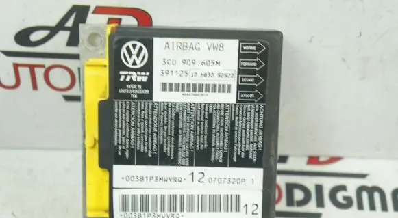 Volkswagen PASSAT B6 Airbag control unit/module 3C0909605M