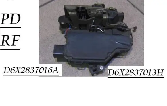 Volkswagen New Beetle Front door lock D6X2837013H D6X2837016A