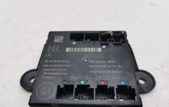 Mercedes-Benz C W204 Door control unit/module A2129003906