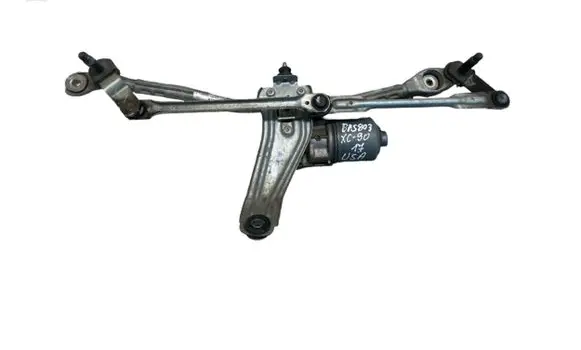Front wiper linkage and motor