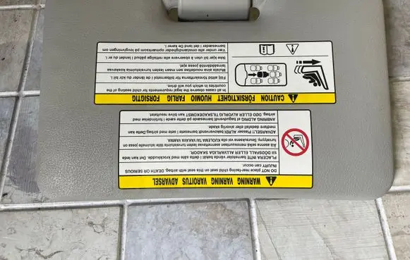 Honda FR-V Sun visor PPTD13