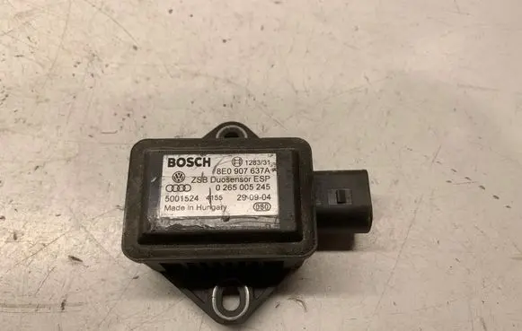 Audi A4 S4 B6 8E 8H ESP acceleration yaw rate sensor 8E0907637A 0265005245 5001524