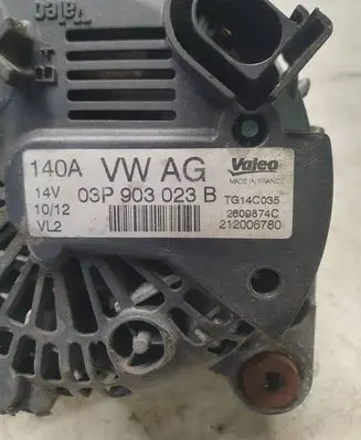 Volkswagen PASSAT B6 Generator/alternator 03P903023B 2609874C 212006780