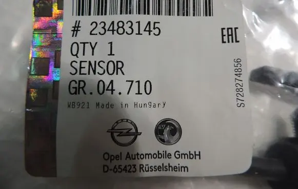 Opel Insignia A ABS brake wheel speed sensor 23483145