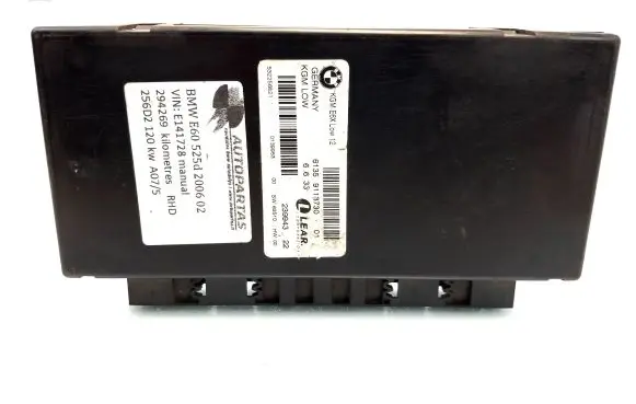 BMW 5 E60 E61 Comfort/convenience module 9113730 0139953 532256821