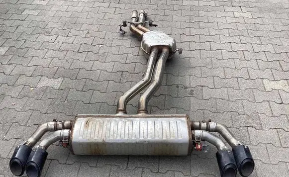 Porsche Cayenne (9Y0 9Y3) Double Muffler PAB253609D 9y0253823bs 9y0253601