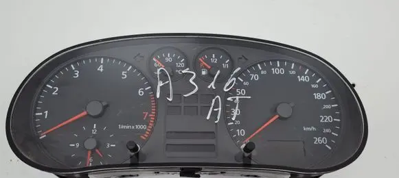 Audi A3 S3 8L Speedometer (instrument cluster) 8L0919860E 8L0919272