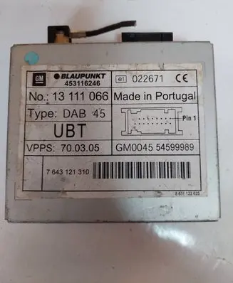 Opel Vectra C Antenna control unit 7643121310 453116246 13111066