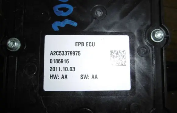 Peugeot 3008 I Hand brake/parking brake motor A2C53379975 20111003 0186916