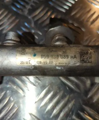 Audi A6 S6 C6 4F Fuel main line pipe 059130089