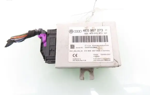 Audi A8 S8 D3 4E Tire pressure control unit 4E0907273