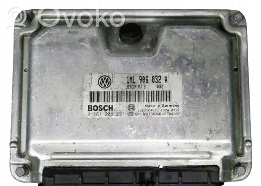Seat Leon (1P) Engine control unit/module 1ML906032A 0261208221