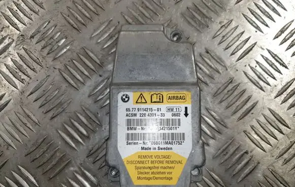 BMW 5 E60 E61 Airbag control unit/module 9114215 6577911421501
