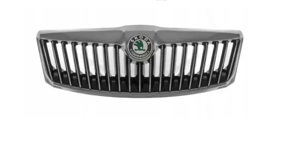Skoda Octavia Mk2 (1Z) Front bumper upper radiator grill 1Z0853651A