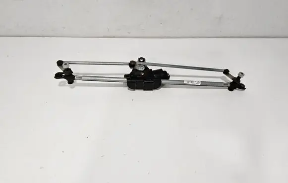 Front wiper linkage and motor