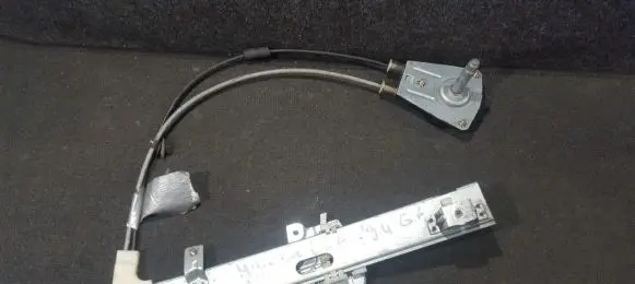 Sliding door window regulator with motor
