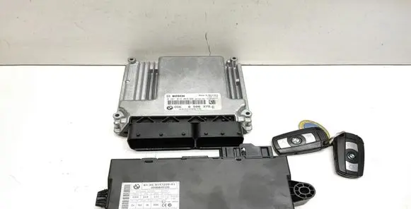 BMW 3 E90 E91 Engine ECU kit and lock set 8506375 0281016069