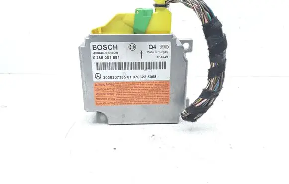 Mercedes-Benz CLK A209 C209 Airbag control unit/module 2038207385 0285001881