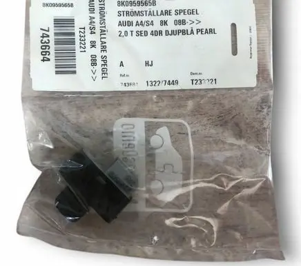 Audi A4 S4 B7 8E 8H Wing mirror switch 8K0959565B
