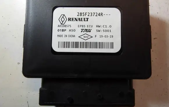 Renault Zoe Hand brake control module 285F23724R A010B575