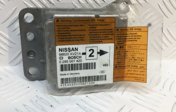 Nissan Primera Airbag control unit/module 98820AV21A 0285001420