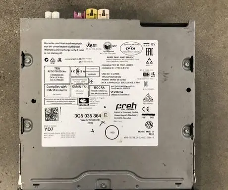 Volkswagen PASSAT B9 Navigation unit CD/DVD player 3G5035864E