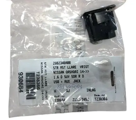 Nissan Qashqai+2 AUX in-socket connector 785605004 280234BA0B T238366