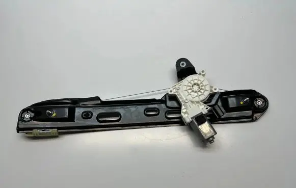 Rear door window regulator with motor