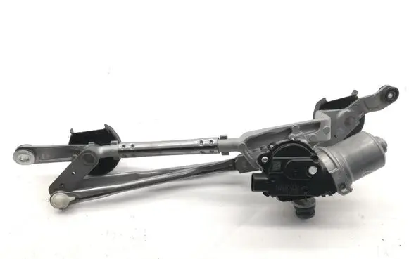 Front wiper linkage and motor