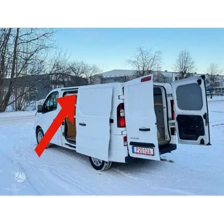 Opel Vivaro Sliding door upper top rail 