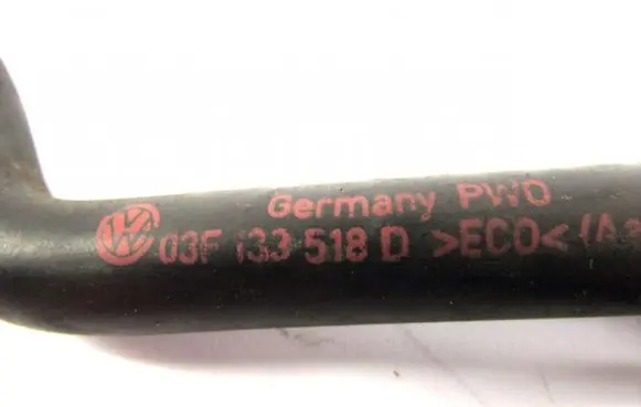 Volkswagen Golf VI Engine coolant pipe/hose 03F133518D