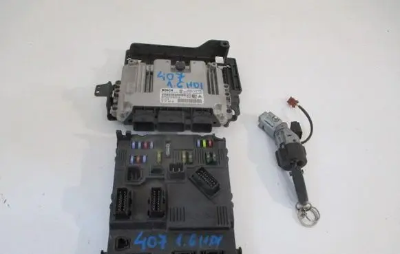 Peugeot 407 Engine ECU kit and lock set 