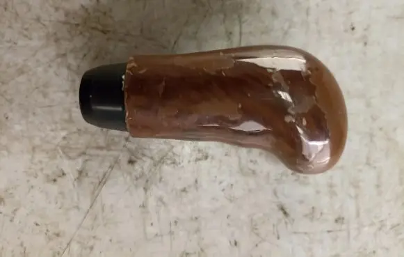 Gear lever shifter trim leather/knob