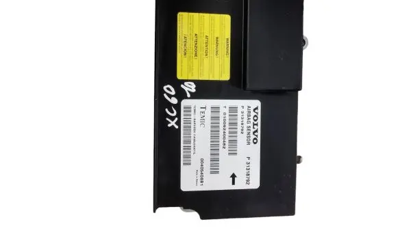 Volvo XC60 Airbag control unit/module 31318792 00405408B1 010092400482