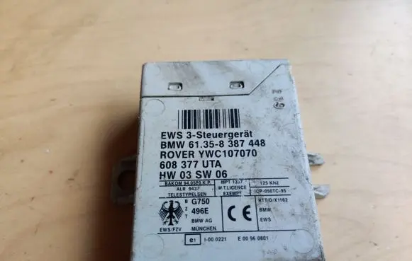 BMW 5 E39 Immobilizer control unit/module 61358387448