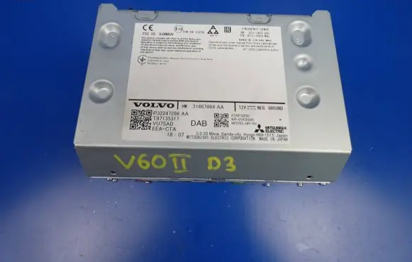 Volvo V60 Radio/CD/DVD/GPS head unit 31667664 P32247286AA T87135317