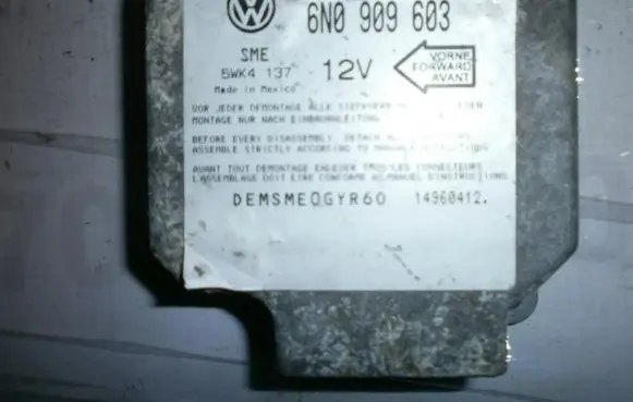 Volkswagen Caddy Airbag control unit/module 6N0909603 5WK4137