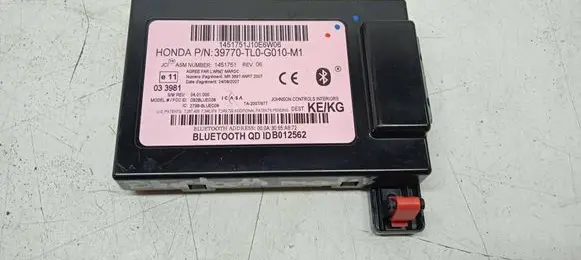 Honda Accord Bluetooth control unit module 39770TL0G010 1451751J10 1451751