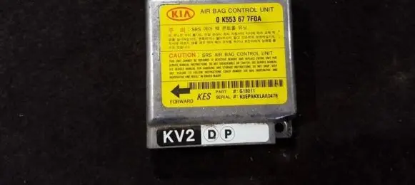 KIA Carnival Airbag control unit/module 0k553677f0a g13011