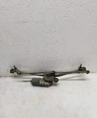 Front wiper linkage and motor