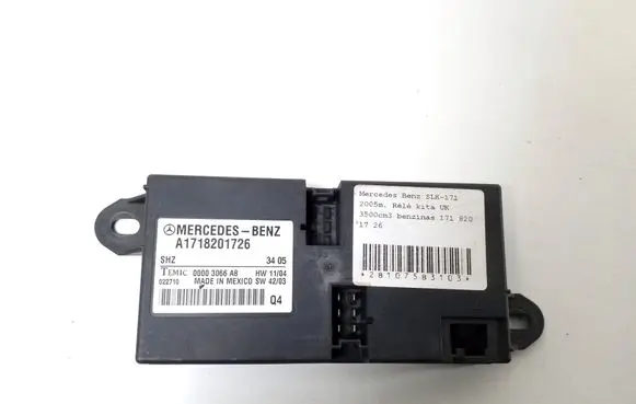 Mercedes-Benz SLK R171 Other control units/modules A1718201726