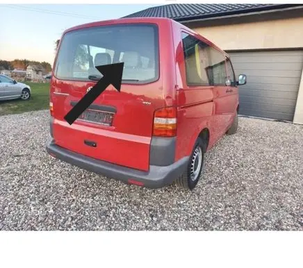 Volkswagen Transporter - Caravelle T5 Rear windscreen/windshield window 43R001057