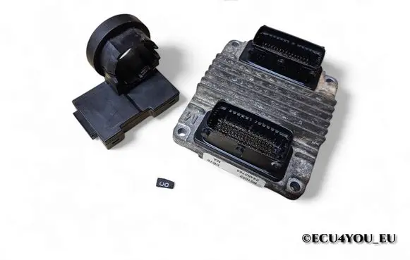 Opel Zafira A Engine ECU kit and lock set 24463784 DRYB HSFI21