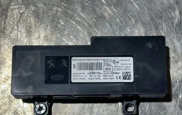 Peugeot 308 Bluetooth control unit module 9831611580