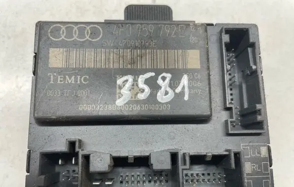 Audi A6 S6 C6 4F Door control unit/module 4F0959792E