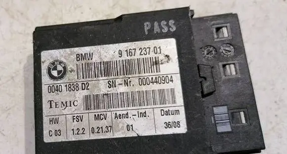 BMW 3 E90 E91 Seat control module 9167237 000440904 00401838