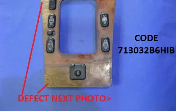 Mercedes-Benz E W210 Electric window control switch 713032B6HIB