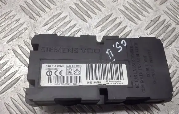 Citroen C5 Tire pressure control unit 9655140080
