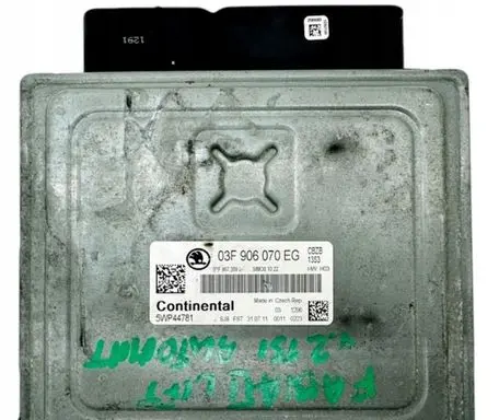 Skoda Fabia Mk3 (NJ) Engine control unit/module 03F906070EG CBZ